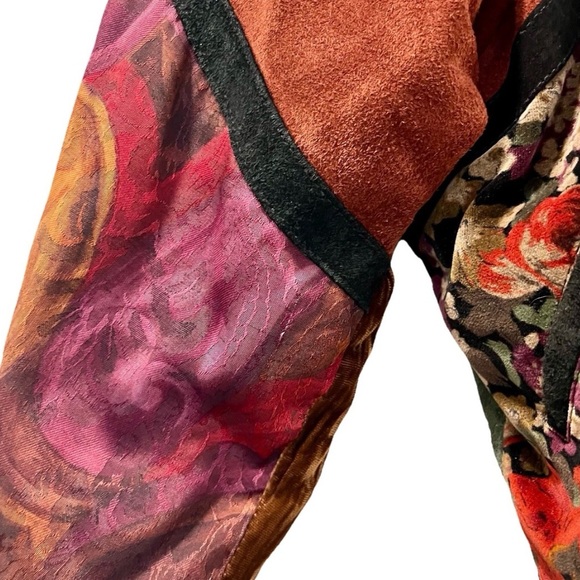 Vintage Brandon Thomas, patchwork bomber jacket. 80s. Leather. Woman’s size S. - Picture 11 of 14